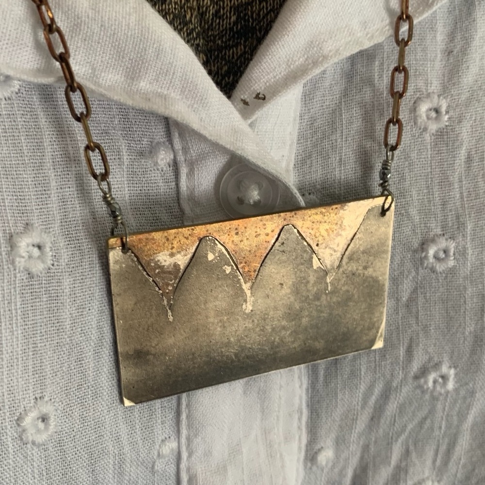 Mountain range necklace